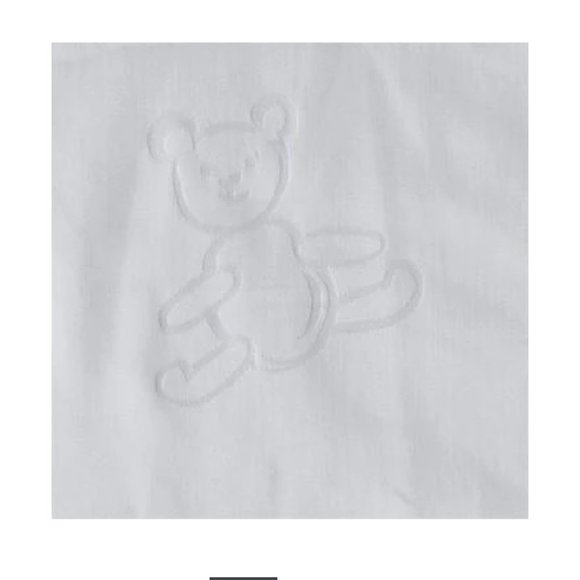 SDH White Bear Crib Sheet - Picture 1 of 4